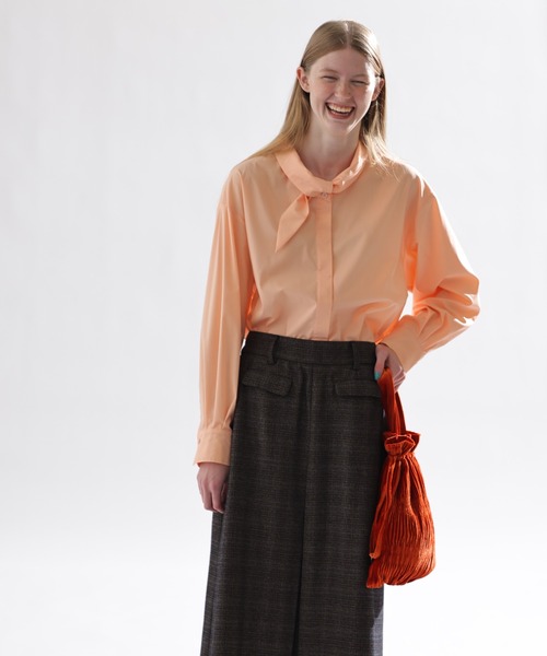 Kelen（ケレン）の「「KELEN / ケレン」ボウタイデザインブラウス（シャツ/ブラウス・レディース・ブラック/オフホワイト/ピンク/ブルー系その他・S/M）」の8枚目の写真