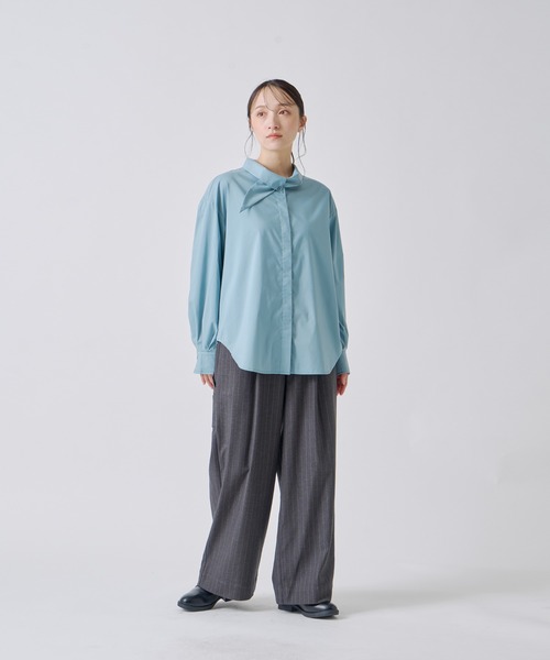 Kelen（ケレン）の「「KELEN / ケレン」ボウタイデザインブラウス（シャツ/ブラウス・レディース・ブラック/オフホワイト/ピンク/ブルー系その他・S/M）」の12枚目の写真