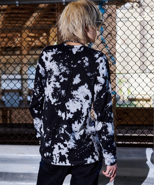 FUGA（フーガ）の「『FUGA/フーガ』タイダイ柄ロングスリーブカットソー（Tシャツ/カットソー・メンズ・ブラック/ホワイト・M/L）」の5枚目の写真