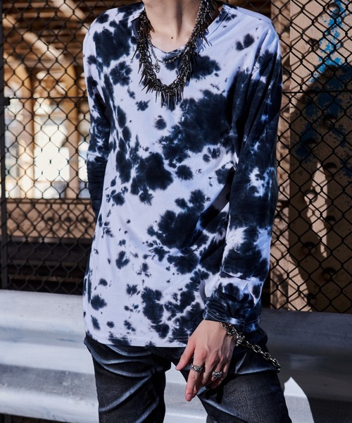 FUGA（フーガ）の「『FUGA/フーガ』タイダイ柄ロングスリーブカットソー（Tシャツ/カットソー・メンズ・ブラック/ホワイト・M/L）」の11枚目の写真