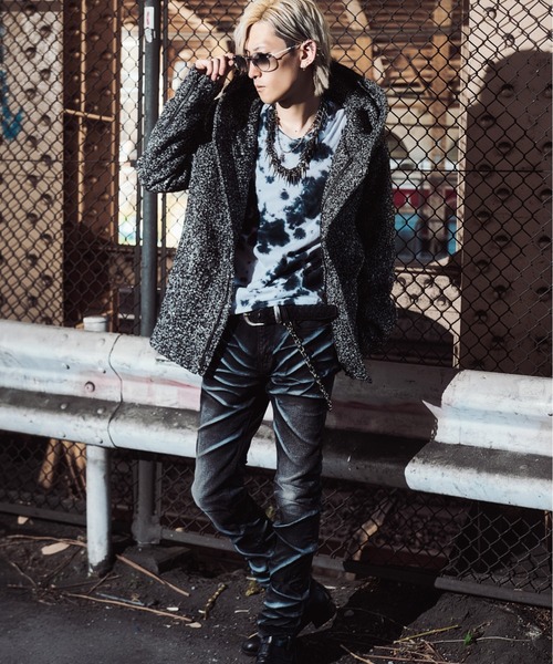 FUGA（フーガ）の「『FUGA/フーガ』タイダイ柄ロングスリーブカットソー（Tシャツ/カットソー・メンズ・ブラック/ホワイト・M/L）」の14枚目の写真