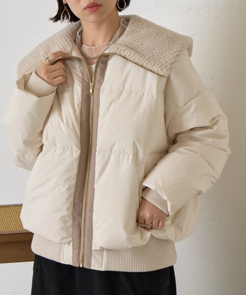 セール】ボアカラーラインジャケット（その他アウター）｜Jena espace