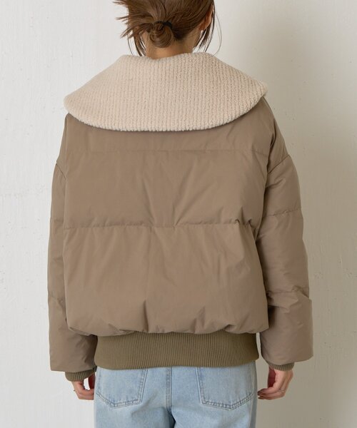 Jena espace merveilleux(ジェナ エスパスメルヴェイユ)の「ボアカラーラインジャケット(その他アウター・レディース・モカ/アイボリー・FREE)」の22枚目の写真