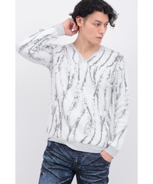 TORNADO MART（トルネードマート）の「ﾌﾚｲﾑﾘﾝｸｽﾓｰﾙVﾈｯｸ（ニット/セーター・メンズ）」