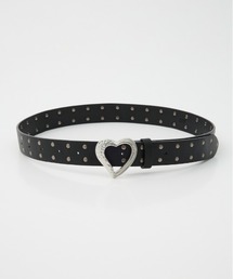 SLY（スライ）の「HEART STUDS BELT ハート スタッズ ベルト 秋服 冬服（ベルト）」