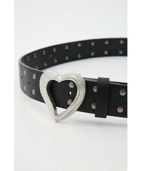 SLY（スライ）の「HEART STUDS BELT ハート スタッズ ベルト 秋服 冬服（ベルト・レディース・ブラック・FREE）」の4枚目の写真
