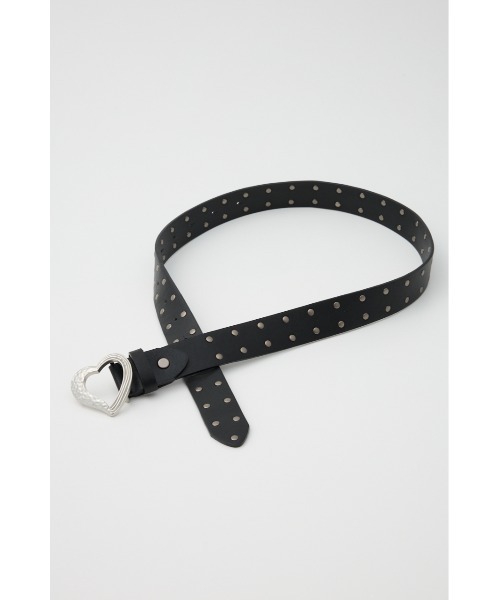 SLY（スライ）の「HEART STUDS BELT ハート スタッズ ベルト 秋服 冬服（ベルト・レディース・ブラック・FREE）」の5枚目の写真