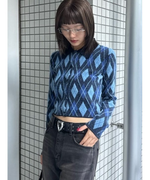 SLY（スライ）の「HEART STUDS BELT ハート スタッズ ベルト 秋服 冬服（ベルト・レディース・ブラック・FREE）」の12枚目の写真