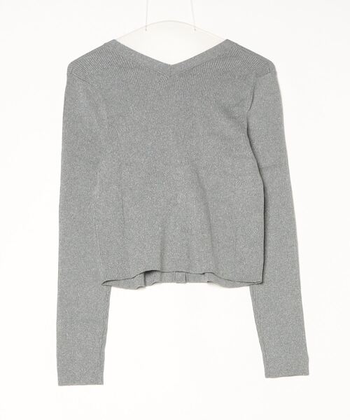 BANANA REPUBLIC FACTORY STORE(バナナリパブリック ファクトリーストア)の「BANANA REPUBLIC FACTORY STORE ルレックス リブ カーディガン セーター(カーディガン/ボレロ・レディース・ネイビー/グレー・L/M/S/XS)」の3枚目の写真