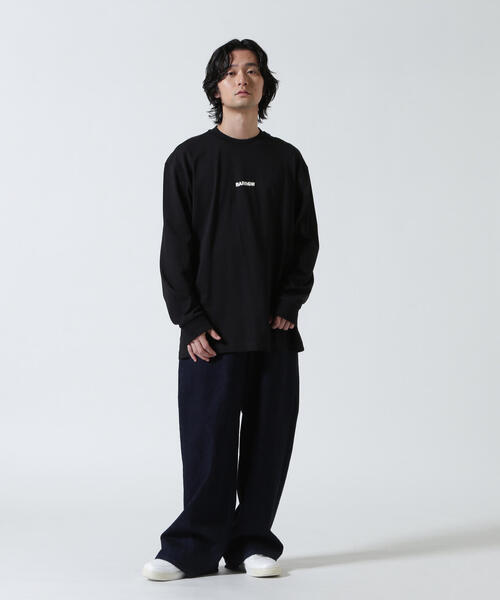 BARROW(バロー)の「Barrow/バロー/JAPAN LIMITED BEAR LONG T-SHIRT(Tシャツ/カットソー・メンズ・ブラック/ホワイト・L/M/XL)」の5枚目の写真