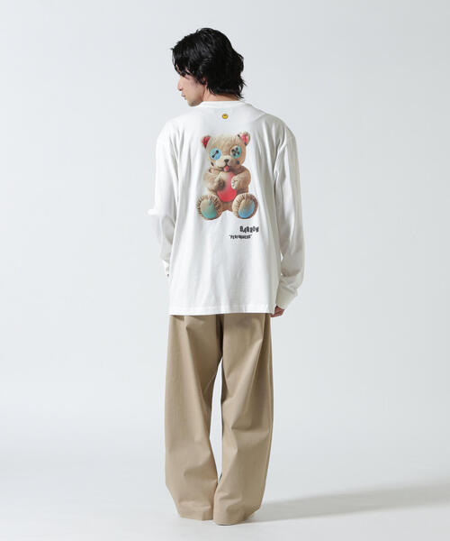 BARROW(バロー)の「Barrow/バロー/JAPAN LIMITED BEAR LONG T-SHIRT(Tシャツ/カットソー・メンズ・ブラック/ホワイト・L/M/XL)」の9枚目の写真