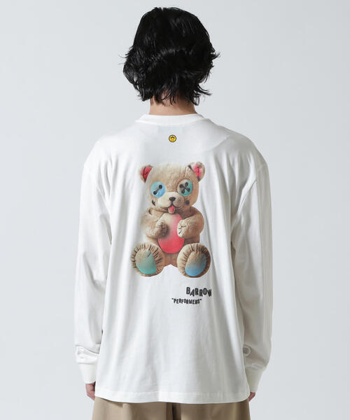 BARROW(バロー)の「Barrow/バロー/JAPAN LIMITED BEAR LONG T-SHIRT(Tシャツ/カットソー・メンズ・ブラック/ホワイト・L/M/XL)」の12枚目の写真