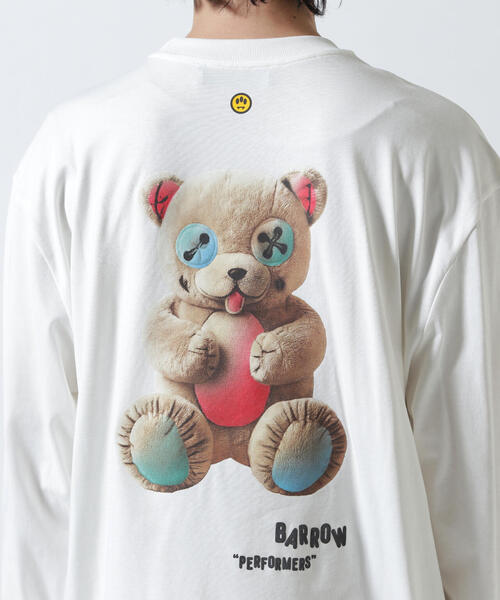 BARROW(バロー)の「Barrow/バロー/JAPAN LIMITED BEAR LONG T-SHIRT(Tシャツ/カットソー・メンズ・ブラック/ホワイト・L/M/XL)」の16枚目の写真