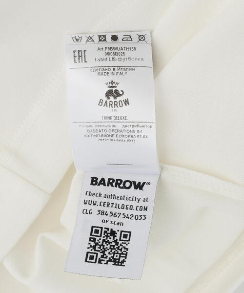 BARROW(バロー)の「Barrow/バロー/JAPAN LIMITED BEAR LONG T-SHIRT(Tシャツ/カットソー・メンズ・ブラック/ホワイト・L/M/XL)」の22枚目の写真