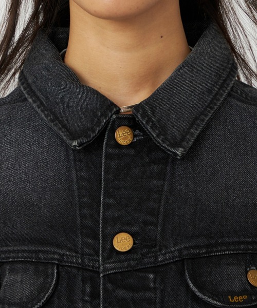 Lee（リー）の「Lee/リー ライダースデニムジャケット 上質コットン100％ セットアップ可 ジージャン（デニムジャケット・レディース・ブルー/ブラック系その他/インディゴブルー・MEDIUM/SMALL）」の11枚目の写真