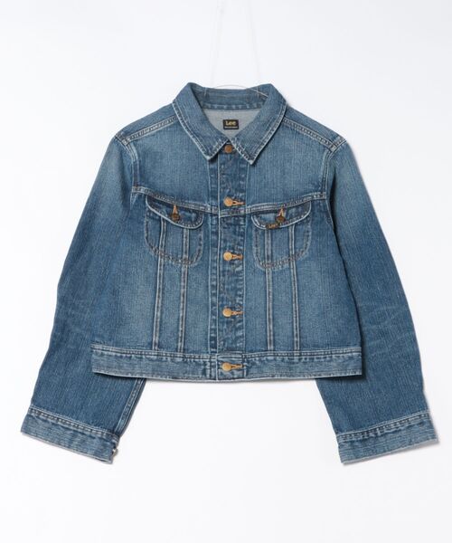 Lee（リー）の「Lee/リー ライダースデニムジャケット 上質コットン100％ セットアップ可 ジージャン（デニムジャケット・レディース・ブルー/ブラック系その他/インディゴブルー・MEDIUM/SMALL）」の18枚目の写真