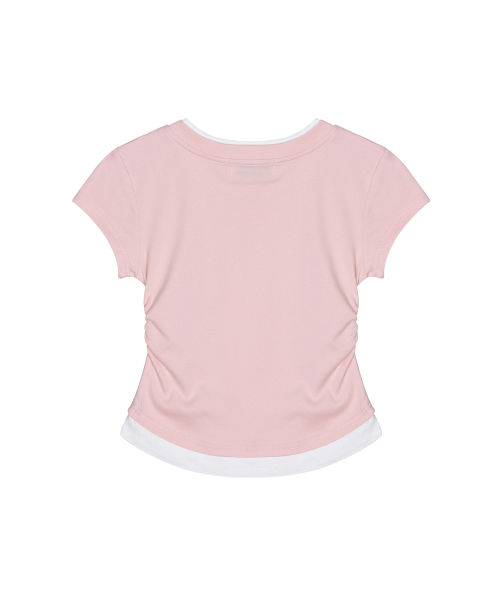 NICK&NICOLE(ニックアンドニコール)の「NICOLE LAYERED SLEEVE TOP_BABY PINK(Tシャツ/カットソー・レディース・その他・FREE)」の6枚目の写真
