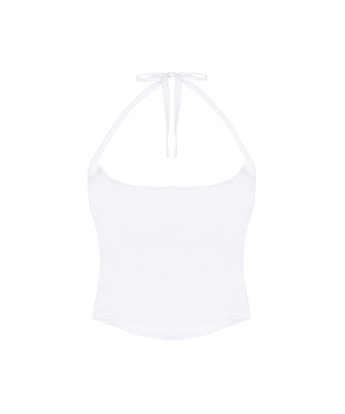 NICK&NICOLE(ニックアンドニコール)の「SLIM HALTER SLEEVELESS_IVORY(Tシャツ/カットソー・レディース・その他・FREE)」の4枚目の写真
