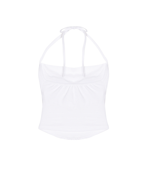 NICK&NICOLE(ニックアンドニコール)の「SLIM HALTER SLEEVELESS_IVORY(Tシャツ/カットソー・レディース・その他・FREE)」の5枚目の写真