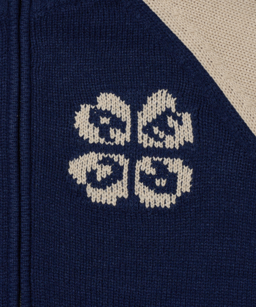 AECA（エイカ）の「AECA RAGLAN COLOR BLOCK ZIP UP KNIT-NAVY（ニット/セーター・メンズ・その他・LARGE/MEDIUM/SMALL）」の5枚目の写真