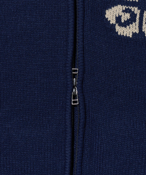 AECA（エイカ）の「AECA RAGLAN COLOR BLOCK ZIP UP KNIT-NAVY（ニット/セーター・メンズ・その他・LARGE/MEDIUM/SMALL）」の7枚目の写真