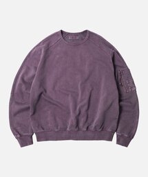 PIGMENT DYEING MIL SWEATSHIRT _ PURPLE