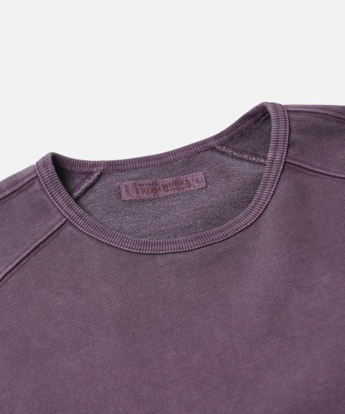 FRIZMWORKS(フリズムワークス)の「PIGMENT DYEING MIL SWEATSHIRT _ PURPLE(スウェット・レディース・その他・MEDIUM/LARGE/X-LARGE)」の4枚目の写真