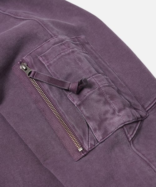 FRIZMWORKS(フリズムワークス)の「PIGMENT DYEING MIL SWEATSHIRT _ PURPLE(スウェット・レディース・その他・MEDIUM/LARGE/X-LARGE)」の5枚目の写真