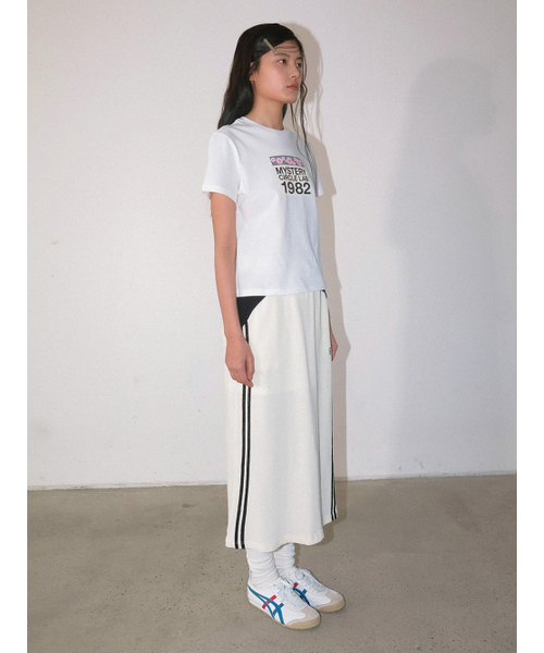 Kijun(キジュン)の「Football Jersey Long Skirt Ivory Black(スカート・レディース・その他・LARGE/SMALL)」の2枚目の写真