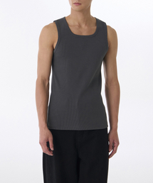 MUSINSA STANDARD（ムシンサスタンダード）の「Square Neck Tank Top [Dark Grey]（Tシャツ/カットソー・メンズ）」