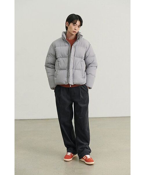 MUSINSA STANDARD（ムシンサスタンダード）の「ワンタックワイドコーデュロイバンディングパンツ [ダークグレー]（その他パンツ・メンズ・その他・40/38/42/36/34/32/30/26/28）」の8枚目の写真