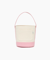 CANVAS BASKET BAG PINK