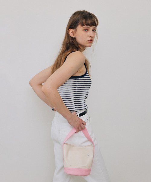TTUDEMENT(トュードメント)の「CANVAS BASKET BAG PINK(トートバッグ・レディース・その他・FREE)」の4枚目の写真