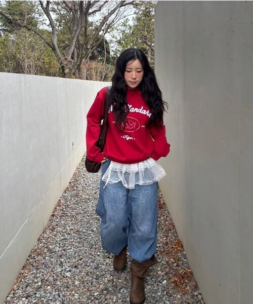 Kijun（キジュン）の「Heart Emblem Sweatshirt Red（スウェット・レディース・その他・SMALL/MEDIUM）」の10枚目の写真
