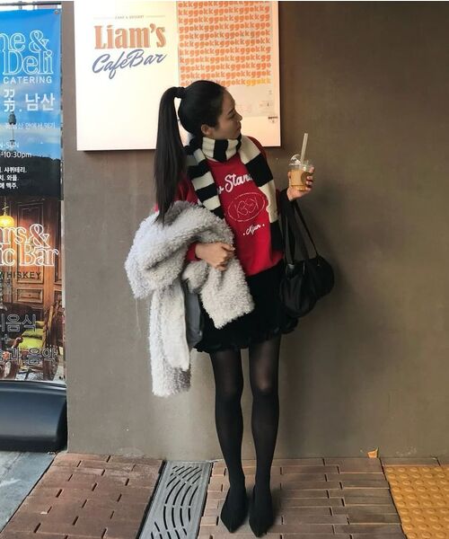 Kijun（キジュン）の「Heart Emblem Sweatshirt Red（スウェット・レディース・その他・SMALL/MEDIUM）」の3枚目の写真