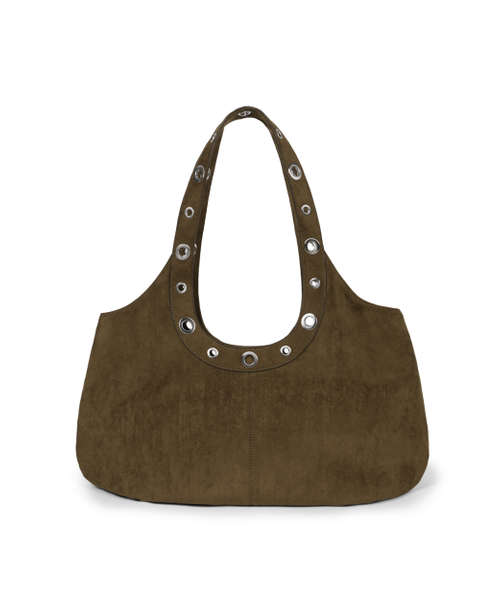AAKAM（アーカム）の「Suede Eyelet Dumpling Bag (Camel)（ショルダーバッグ・レディース・その他・FREE）」の5枚目の写真
