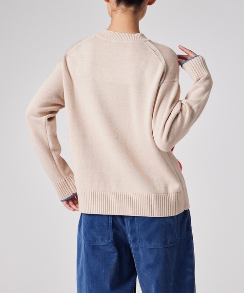 ウィメンズ 'Damask Rose' インターシャ ニット / 255555 607N（ニット