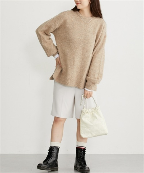 nissen（ニッセン）の「両面起毛オトナハーフパンツ（その他パンツ・レディース・ブラウン系その他/ブラック/アイボリー/ブラック系その他・S/M/L/LL）」の20枚目の写真