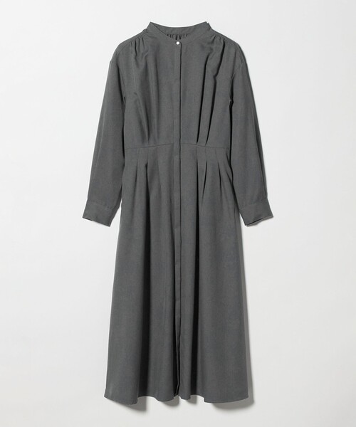 green label relaxing（グリーンレーベルリラクシング）の「ウールライク バンドカラータック ワンピース（ワンピース・レディース・グレー系/ナチュラル/その他1/モカ・FREE）」の17枚目の写真