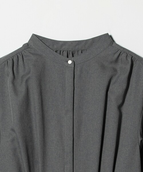 green label relaxing（グリーンレーベルリラクシング）の「ウールライク バンドカラータック ワンピース（ワンピース・レディース・グレー系/ナチュラル/その他1/モカ・FREE）」の19枚目の写真