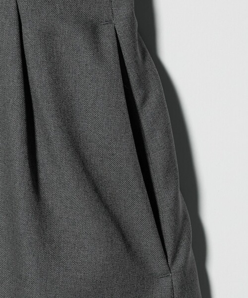 green label relaxing（グリーンレーベルリラクシング）の「ウールライク バンドカラータック ワンピース（ワンピース・レディース・グレー系/ナチュラル/その他1/モカ・FREE）」の22枚目の写真