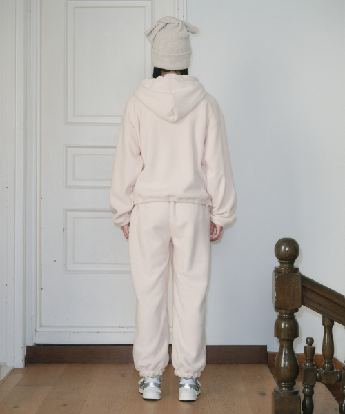 FUN FROM FUN(ファンフロムファン)の「FRILL POCKET FLEECE PANTS, BEIGE(スウェットパンツ・レディース・ベージュ・FREE)」の7枚目の写真