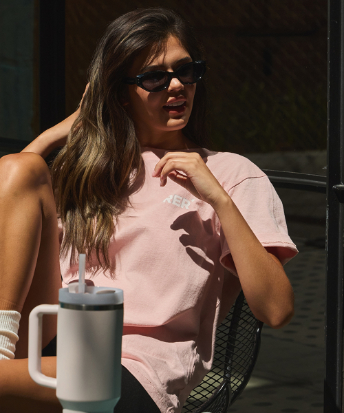 ERER(エルエル)の「ERER D-Logo T-Shirt Pink(Tシャツ/カットソー・レディース・PINK・1/2)」の3枚目の写真