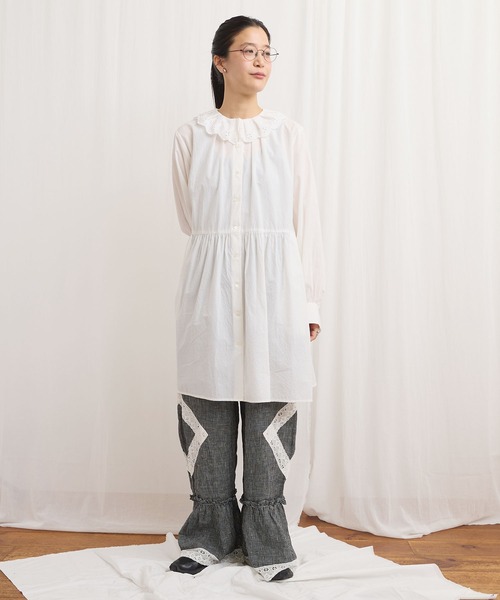 fig Ｌondon（フィグロンドン）の「Ann mini onepiece（ワンピース・レディース・ブラック/グリーン/ホワイト・FREE）」の2枚目の写真