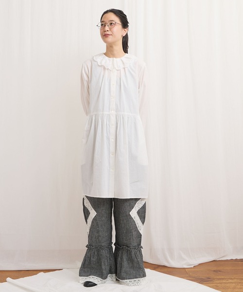 fig Ｌondon（フィグロンドン）の「Ann mini onepiece（ワンピース・レディース・ブラック/グリーン/ホワイト・FREE）」の4枚目の写真