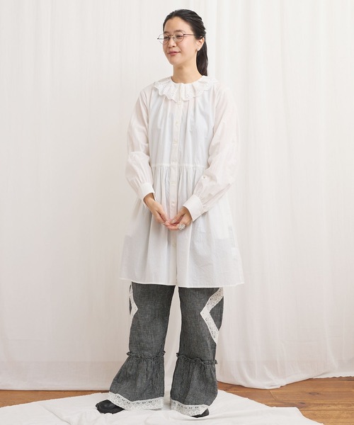 fig Ｌondon（フィグロンドン）の「Ann mini onepiece（ワンピース・レディース・ブラック/グリーン/ホワイト・FREE）」の7枚目の写真