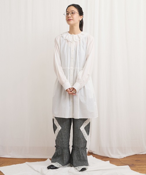 fig Ｌondon（フィグロンドン）の「Ann mini onepiece（ワンピース・レディース・ブラック/グリーン/ホワイト・FREE）」の8枚目の写真