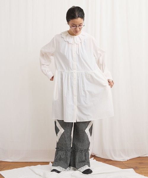 fig Ｌondon（フィグロンドン）の「Ann mini onepiece（ワンピース・レディース・ブラック/グリーン/ホワイト・FREE）」の22枚目の写真