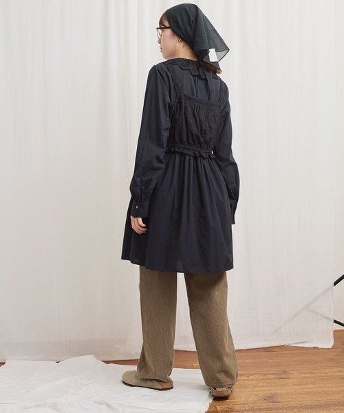 fig Ｌondon（フィグロンドン）の「Ann mini onepiece（ワンピース・レディース・ブラック/グリーン/ホワイト・FREE）」の12枚目の写真