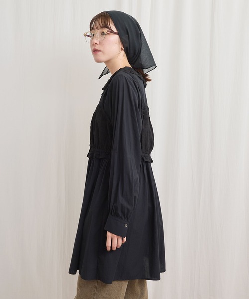 fig Ｌondon（フィグロンドン）の「Ann mini onepiece（ワンピース・レディース・ブラック/グリーン/ホワイト・FREE）」の15枚目の写真